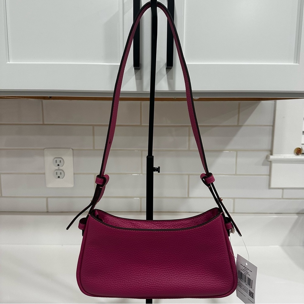 kate spade Juliette Pebbled Leather Small Shoulder Bag Nouveau Rose Pink NWT - Picture 4 of 11